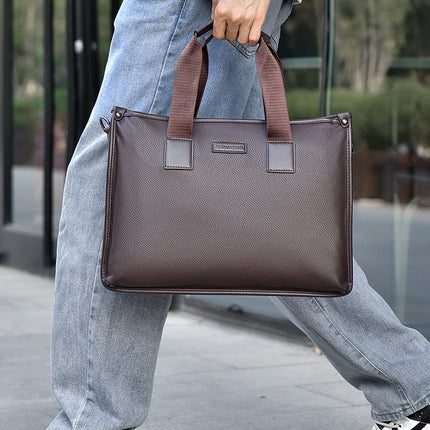 2024 New Cross-Border Crossbody Bag for Men, Large-Capacity Business Bag, Shoulder Bag, Casual Men's Bag, Simple Handbag