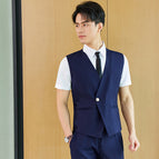 Men's blue vest / S