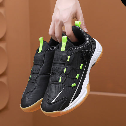 Men's Shoes, Sports Shoes, Running Tendon Soles, Non-Slip, Wear-Resistant, Rotating Buttons, No Laces, Adult Slip-On Shoes