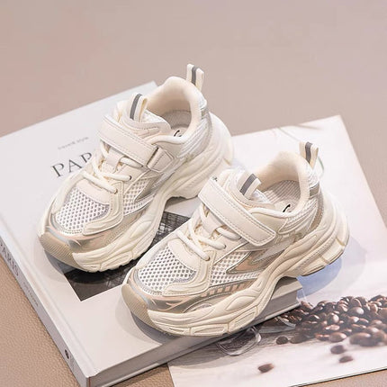 Girls' Sneakers 2026 New Spring and Autumn Children's Shoes Breathable Mesh Dad Shoes Boys' Single Mesh Shoes