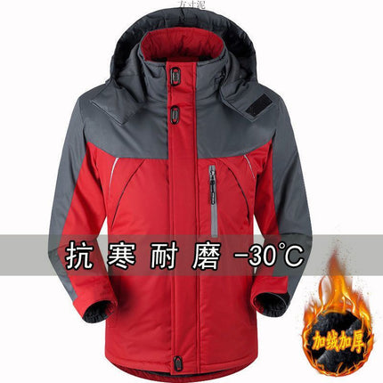 Winter Coat Men's Thickened fleece-lined Cotton Coat Men's Cotton Coat Cotton Coat Work Clothes plus size Jacket Men's Winter Coat