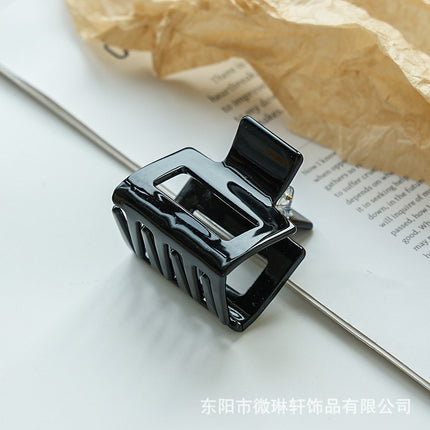 Acetate Hair Clip, European and American Fashion, Small Square Claw Clip for Commuting, Versatile Hair Accessory for Updos
