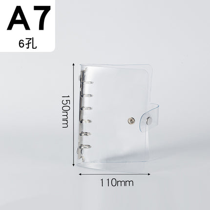Binder storage book A5/A6/A7 color metal custom loose-leaf booklet PVC folder storage book