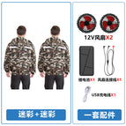 22 Camouflage Camouflage 12V Fan 12V Battery / S