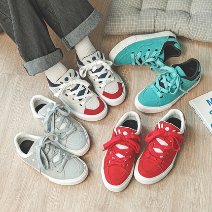 2026 Spring and Autumn Trendy Couple's Unique Bread Shoes Cute Versatile Student Canvas Shoes Unisex Sneakers