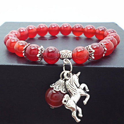 Red Agate Crystal Bracelet Women's Small Jewelry Bracelet Couple Jewelry Bracelet Jewelry Beaded Yiwu Small Commodity Jewelry
