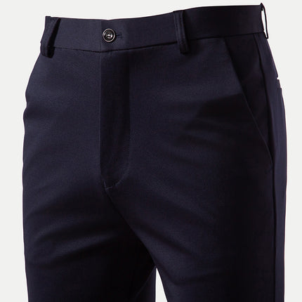 Quality spring and summer men's business suit pants casual pants slim stretch straight pants fashion men's trousers New