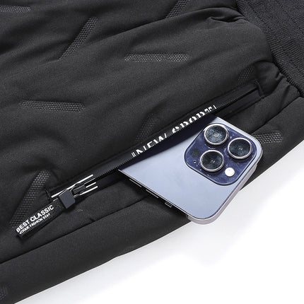 Lamb Velvet Pants Men's fleece-lined Thickened Casual Pants Middle-aged and Elderly Wearing Cotton Pants plus size Cold-proof Warm Sports Pants