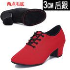 Red 3cm two-point fur bottom / 34