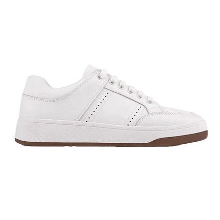 Ten Thousand Years White Shoes Classic Real Wear Daily Collocation Casual Comfortable Thick Sole Height Increasing Minimalist 24 Women's Board Shoes