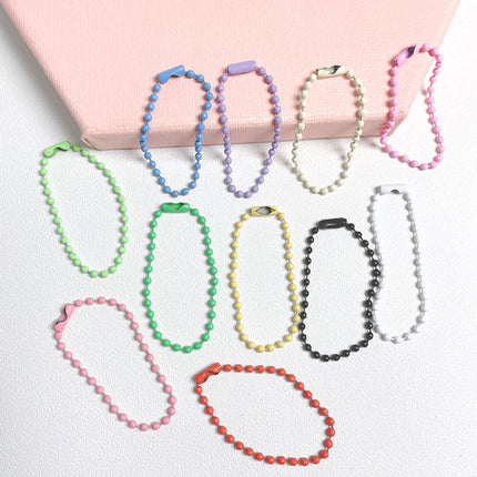 Wholesale color bead chain 2.4mm ball bead chain ball bead chain jewelry accessories DIY homemade hand-made chain goo card hanging chain