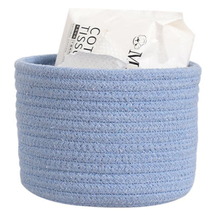 Small Cotton Rope Under-Bed Storage Box, Woven Under-Bed Storage Basket, Snack Basket, Home Storage Organizer