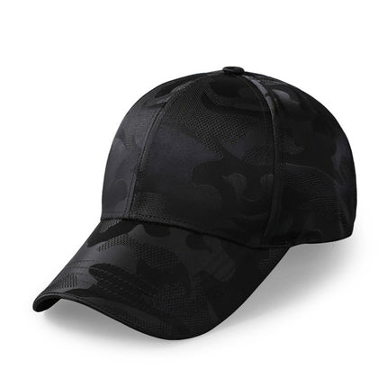 Outdoor Camouflage Deepened Large-Size Baseball Cap for Men and Women, Summer Mesh Breathable Thin Sunshade Sports Casual Cap