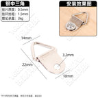 Silver medium triangle/1 (excluding screws)