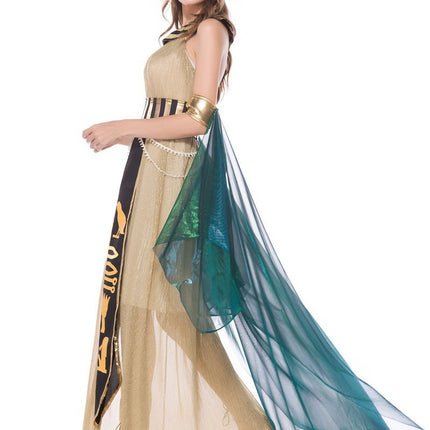 Halloween Adult Egyptian Pharaoh King Cleopatra Showsuit Couple Drama Play Performance
