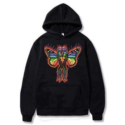 [Cross-border European Code] Skeleton Thermal Imaging Graphic Print Hoodie
