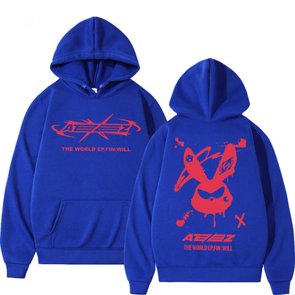 Ateez the World Ep Fin Will Album Tour Print Hoodie Men Wome