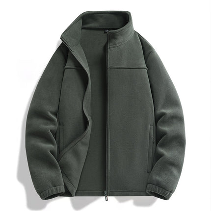 Autumn and Winter New Style Fleece Jackets for Men and Women, Fleece-Lined, Thickeneded, Warm and Breathable Polar Fleece Double-Sided Fleece Jackets for Couples