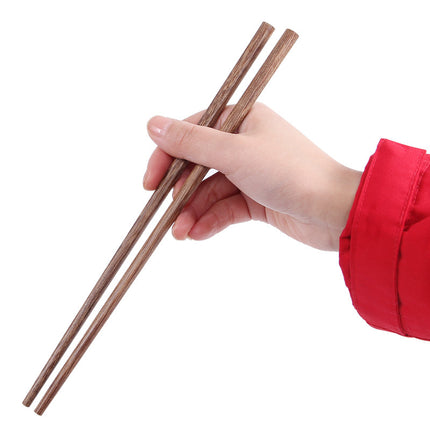 Chicken Wing Wooden Chopsticks Gift Box Set Wooden Tableware Ten Pair of Public Chopsticks Household Cheoppers Unlacquered Rosewood Chopsticks Engraving