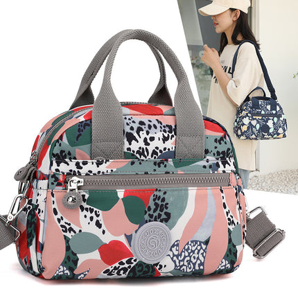 Casual Shopping Crossbody Bag Lightweight Nylon Handbag Fashionable Printed Women's Bag Fashionable All-match Women's Shoulder Bag