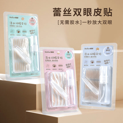 Marion Clear Water Lace Invisible Double Eyelid Sticker 120 Back Lightweight Glue-free Skin Color Mesh Beauty Eye Sticker 8384