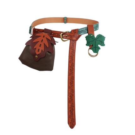 Carnival Renaissance Costume Accessories suit Medieval Knight Belt Wrist Bracer Halloween Magic Bag Props