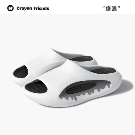 Crayonfriends Sports Slippers Men's Summer Outer Wear Non-Slip Ins Trendyy Couple Outdoor Sandals Slippers Men