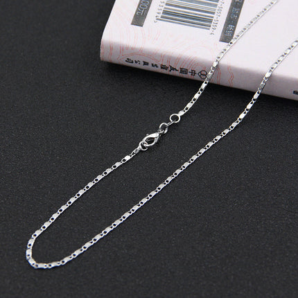 silver necklace wholesale non-fading ladies clavosin chain Joker simple pendant chain with chain niche jewelry