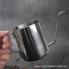 350ml-hand brewing kettle with scale (packed in cowhide box) / Original color (201 stainless steel)