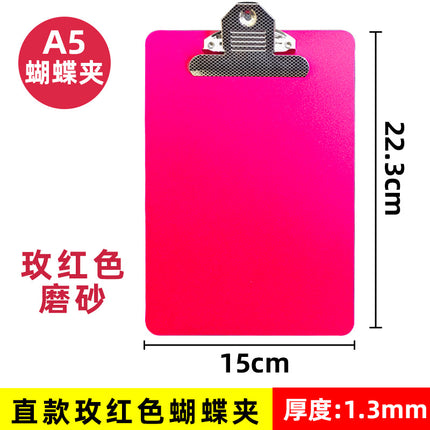 Black Butterfly small ticket holder mini board clip student homework clip order opening restaurant order folder equipment 7-inch bill