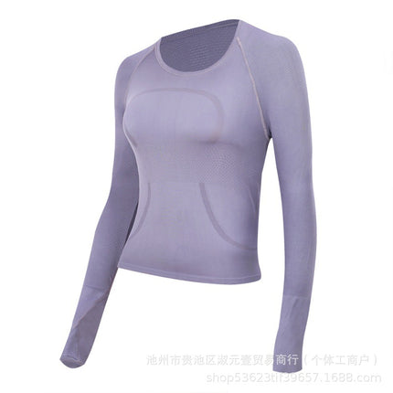 Lulu Original Label Quick-Dry Yoga Wear Sports Long-Sleeve 2.0 T-Shirt Swiftly Tech Women's Round-Neck Slim Fit