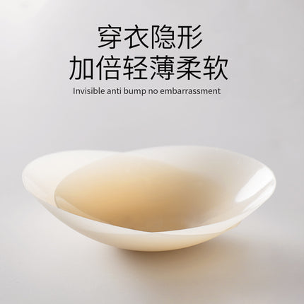 Cross-border sexy silicone breast patch round solid color emulsion patch ultra-thin invisible sling anti-bump anti-running light patch nipple patch