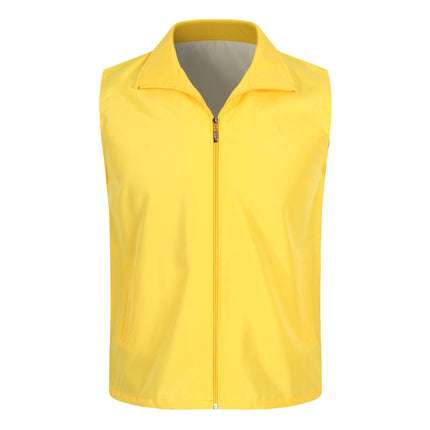 Volunteer Vest Advertising Shirt Customized Volunteer Reflective Work Clothes Customized Public Welfare Event Red Vest Printed with Logo