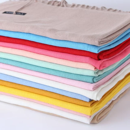 Solid color cashmere scarf women's thin scarf long air conditioning shawl autumn and winter warm Malaysia headscarf wholesale