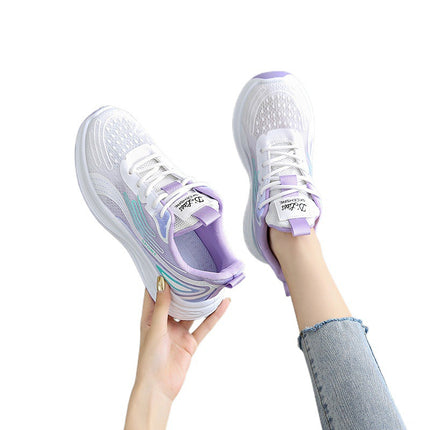Women's Shoes sneaker Women's 2024 New Summer Breathable Mesh Shoes Lightweight Soft Bottom Shock Absorbing Mesh Running Shoes