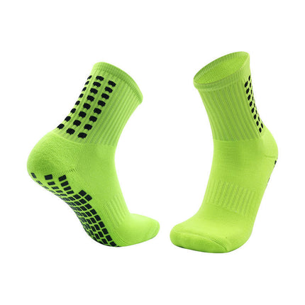 Adult Thickened Towel Football Socks Men's Non-Slip Deodorant Wear-Resistant Mid-Tube Socks Sweat Absorbing Breathable Sports Socks Cross-Border