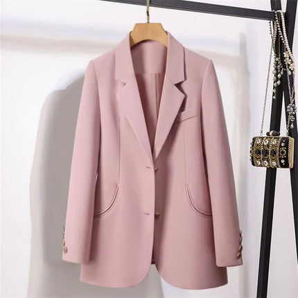 2026 Autumn New Green Blazer for Women, Korean Style, British Style, Loose Design, Versatile Small Suit for Women