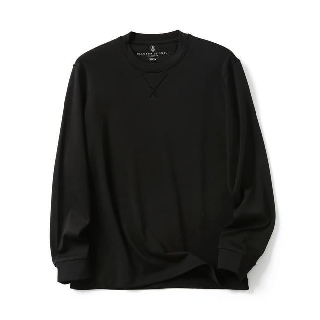 Spring and Autumn Simple Solid Color Sports Crewneck Sweater Men's Casual Loose All-match Pullover Hat All-match Top