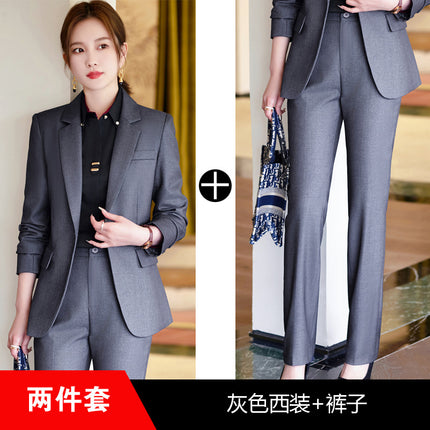 Spring and Autumn suit suit women's autumn and winter temperament goddess Fan small professional manager jacket formal wear front desk work clothes