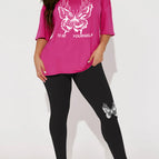 Rose red burgundy pants / XS