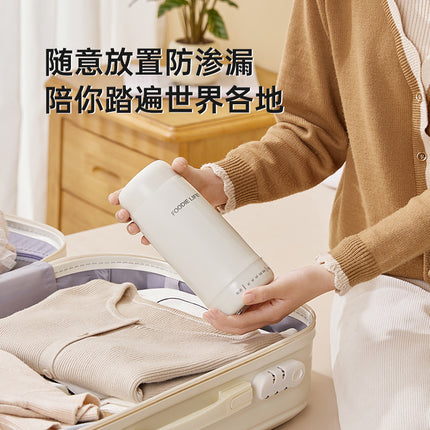Travel Kettle Electric Heating Cup Small Portable Heating Stainless Steel Thermostatic Cup Health Kettle Tea Thermos Cup