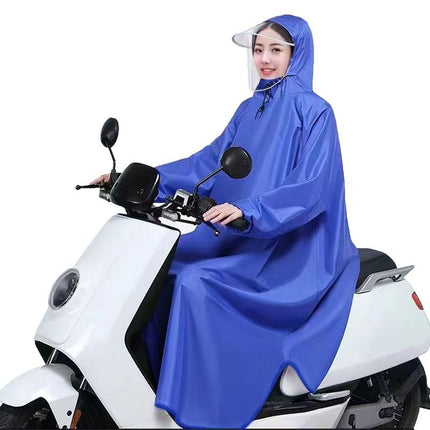 Raincoat Electric Car Long Full-Body All-In-One Parent-Child Raincoat Double Cycling Thickeneded Rainproof Electric Vehicle Poncho