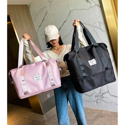 Travel Bag Women's Dry and Wet Separate Sports Shoulder Bag Foldable Storage Bag Gym Bag Men's Waterproof Luggage Bag