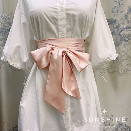 Bow Tight Waist Belt dress Decorative Strap Women's Skirt Waist Cover Wide Belt