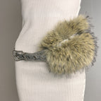 Explosive rhinestone brown fur