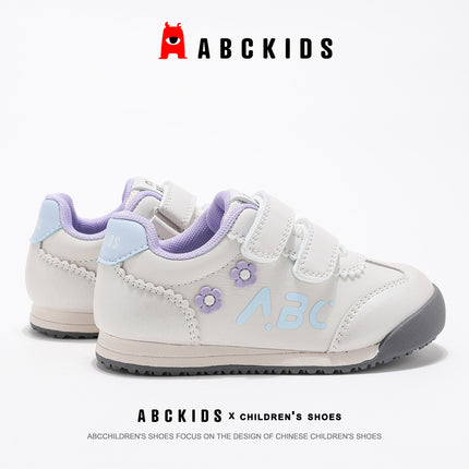 ABCkids Children's Shoes 2025 Spring and Autumn sneaker Velcro Girls Soft Sole Casual Shoes Board Shoes 266537