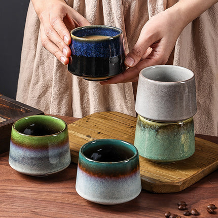 Japanese Style Kiln Change Matcha Tea Cup Creative Large Household Tea Cup Office Handy Coffee Cup Personalized Ceramic Cup