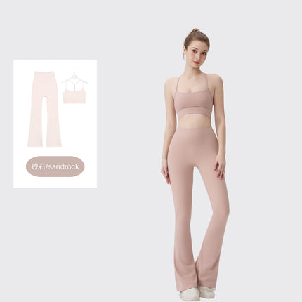 [in Stock] Ld Speaker Y-Shaped Vest Set Long Sleeve Women's Slim Fit Jacket Stretchy Sports Yoga Wear