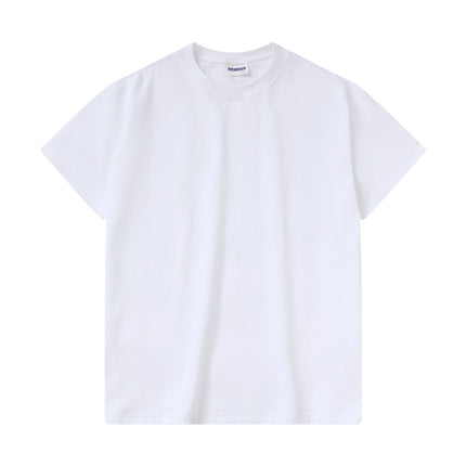 Cross-Border Supply Manufacturer Direct Sales T-Shirt Customized Round Neck Comfortable Loose Short-Sleeved T-Shirt Light Board Blank Board Summer Girls