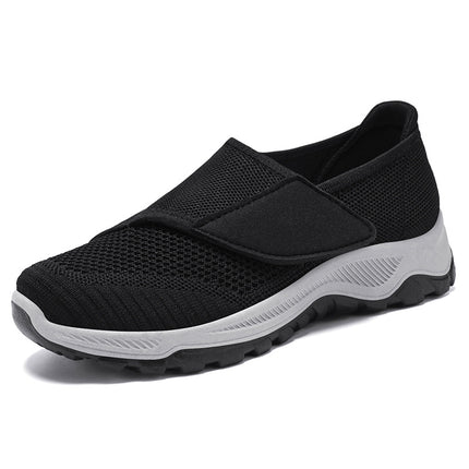 Walking Shoes for Women, Soft Soles, Comfortable and Not Tiring for Feet, Mother's Shoes, Mesh Breathable and Not Stuffy for Middle-Aged and Elderly Velcro Rehabilitation Shoes